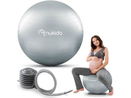 Minge aerobic pentru gravide 65 cm NS-951 gri