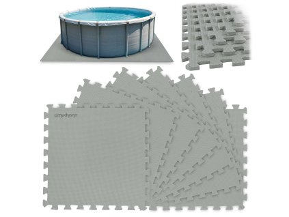 Saltea de spumă puzzle pentru piscină 50 x 50 cm 8 buc.