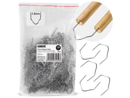 Cleme pentru sudură plastic 100 buc tip D Humberg