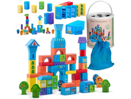 Blocuri educative din lemn RK-871 Ricokids