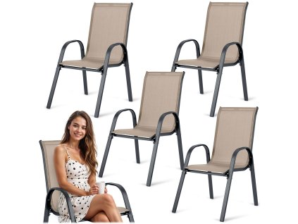 Scaune de grădină textile Sofotel SO-980 set 4 buc.