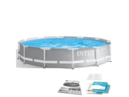 Piscină de grădină cu structură Prism Frame 366 x 76 cm INTEX 26710