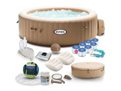 SPA gonflabilă cu hidromasaj pentru 4 persoane set INTEX 28426