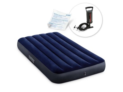 Saltea gonflabilă 191x99x25 cm cu pompă Intex cu piston 64757