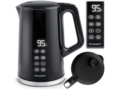 Ceainic electric 1,7l Berdsen BD-71 negru-argintiu