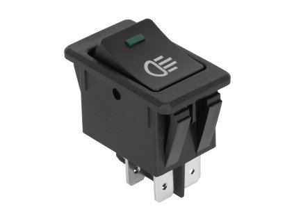 Conector comutator 12V cu întrerupător de lumină cu diodă verde