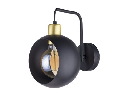 Aplica de perete neagră E27 max. 15W