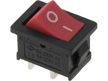 Comutator basculant MK1012C roșu