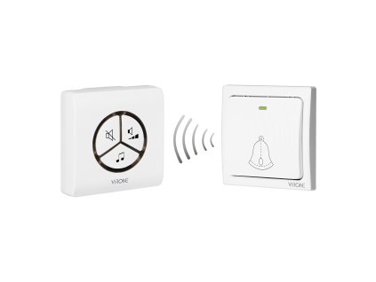 Sonerie wireless 230V, 25 melodii, raza de acțiune 100m