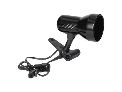 Lampă de masă neagră cu clemă, 40 W E27