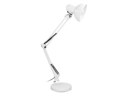 Lampă de masă înaltă albă E27 60W oțel