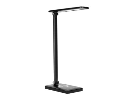 Lampă de masă LED cu încărcare wireless și USB.