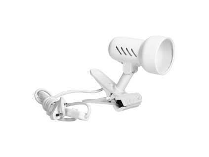 Lampă de masă cu clemă albă E14 40W
