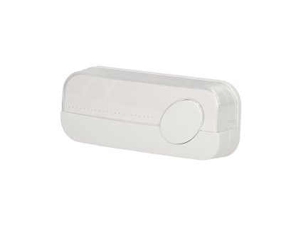 Buton alb impermeabil pentru sonerii IP44