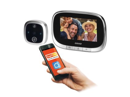 Vizor inteligent pentru uși cu LCD de 4,3'' și senzor de mișcare