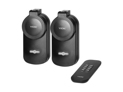 Prize de curent wireless cu telecomandă 2+1 IP44