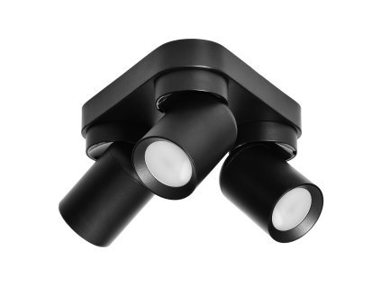 Spot negru de tavan 3xGU10