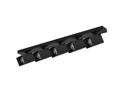 Lustră și lampă de perete neagră 5xGU10