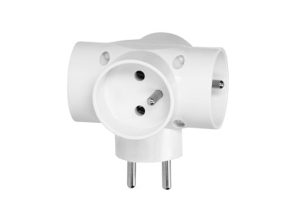 Adaptor cu 4 prize cu protecție la supratensiune
