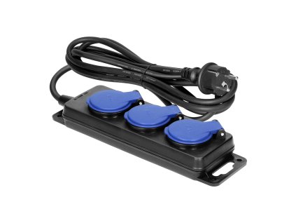 Prelungitor fix IP44 3m 3-prize