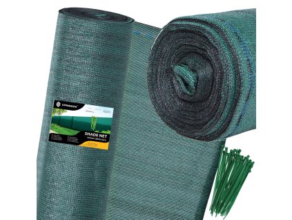 82950 sn0045 siatka cieniujaca zielona 140 gsm 15 x 10 m 50 opasek M0