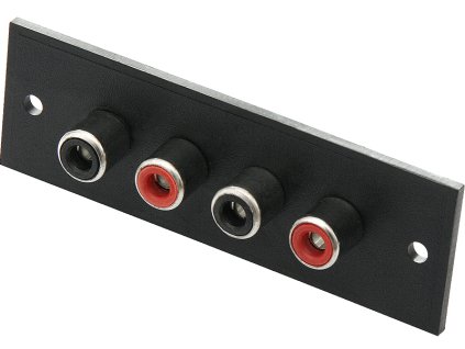 4x conector RCA pe placă pentru sistem audio-video