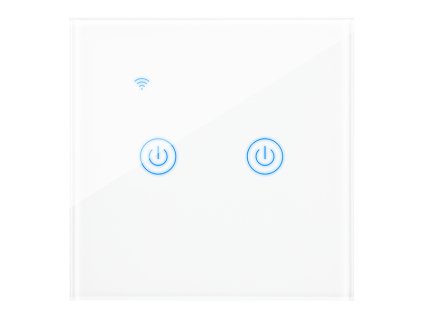 Comutator tactil WiFi cu două canale pentru lumini