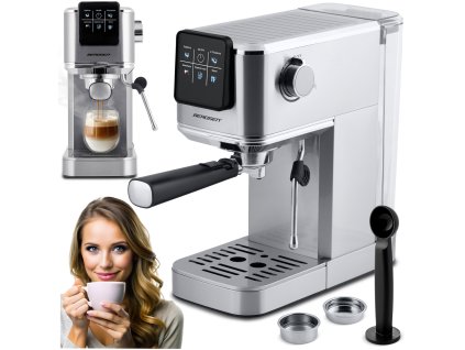 Espressor cu pârghie 20 bari Berdsen BD-770 argintiu