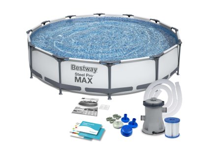 Piscină de grădină cu structură 366 x 76 cm 9în1 Bestway 56416