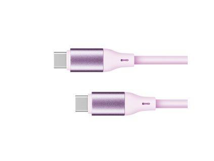 USB Tip C - USB Tip C 100 W 1 m silicon roz Kuger&Matz Basic