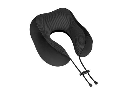 Pernă de călătorie - spumă cu memorie, REBEL ACTIVE, culoare neagră