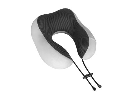 Pernă de călătorie din spumă cu memorie, REBEL ACTIVE, gri