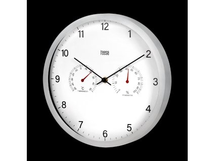 Ceas de perete 30 cm cu termometru și higrometru