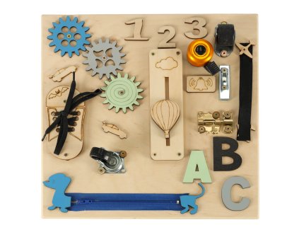 Placă de manipulare din lemn 30x30cm