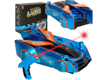 Mașină de perete albastră controlată cu laser RC