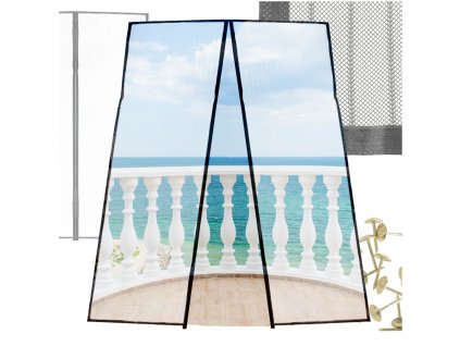 LUARO plasă magnetică pentru uși magnet puternic robust 100x210cm