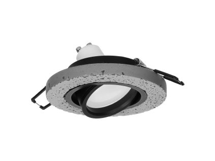 Ramă rotundă neagră pentru reflector MR16/GU10