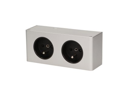 Prize dublă electrică sub dulap 2x2P+E