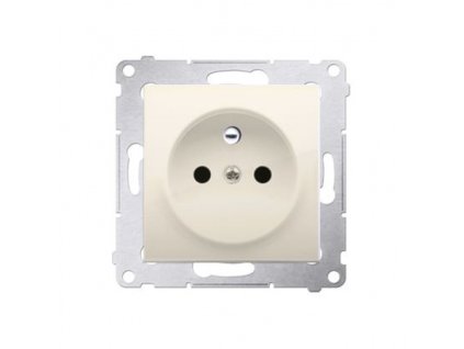 Priză 250 V Simon 54 premium cu capace modul bej