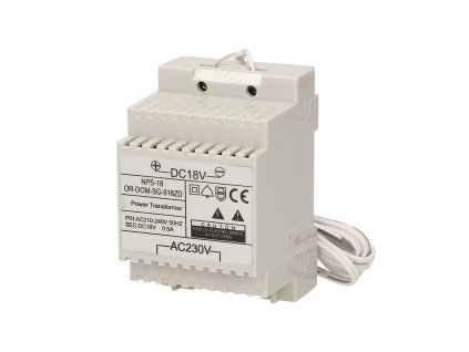 Adaptor de alimentare 18V pentru șină DIN pentru interfoane