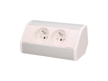 Sertar de mobilier alb-argintiu cu mâner