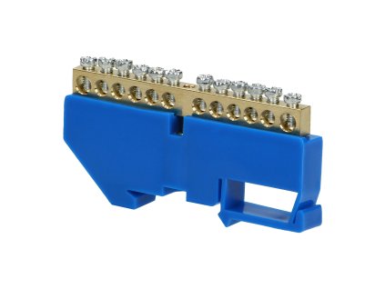 Set de distribuție albastru N, 12 borne