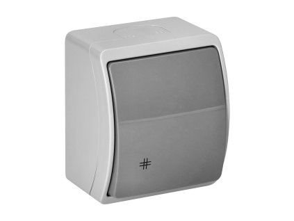 Comutator de suprafață cu patru căi IP44 grafit