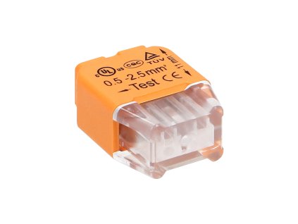 Cleme de conectare cu 2 conductoare 0.75-2.5mm, 300V/24A
