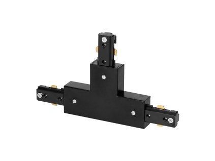 Conector T ușor negru pentru șină