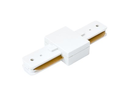 Conector alb drept pentru șină luminoasă