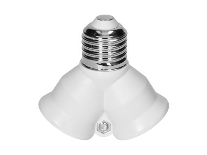 Dublu soclu E27 pentru becuri 15W