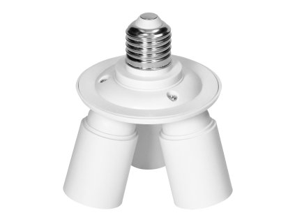 Adaptor dublu pentru becuri E27 la filet îngust