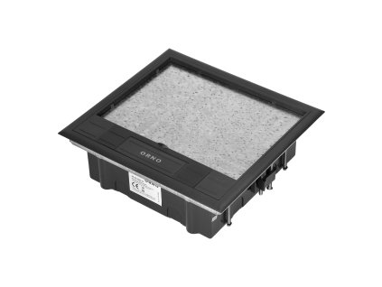 Cutie de pardoseală pentru module 6x sau 12x, negru