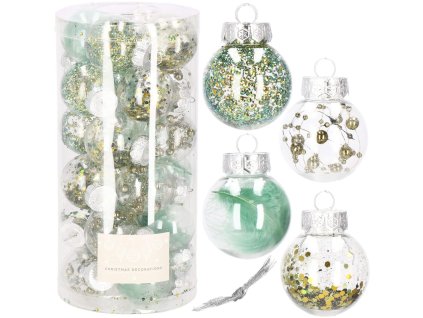 CA0887 BILUȚE DE CRĂCIUN 24 BUC.